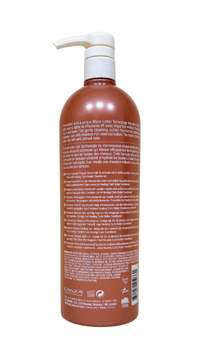 Шампунь для кучерявого волосся LʼANZA Healing Curls Shampoo, 950 ml - 2